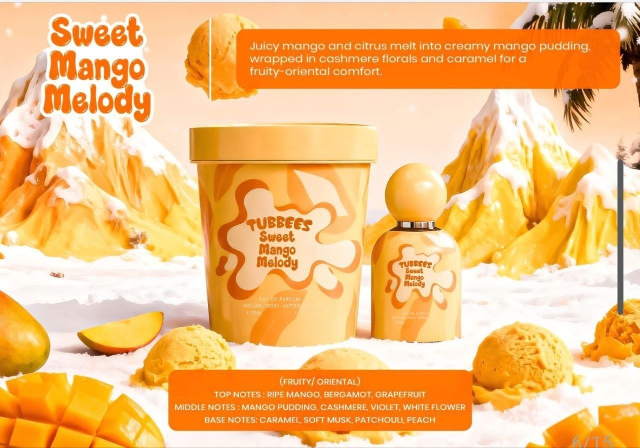 Tubbees Sweet Mango Melody Eau de Parfum 50ml - Timavie