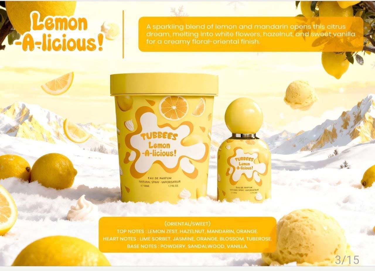 Tubbees Lemon-A-licious! Eau de Parfum 50ml - Timavie