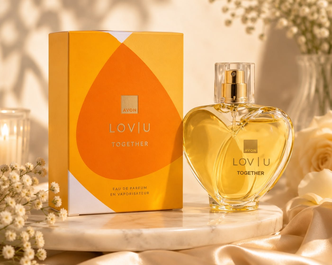 Avon Lov U Together Eau de Parfum 50ml – Romantic Floral Fragrance for Women - Timavie