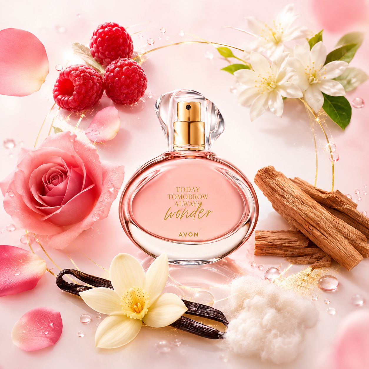 Avon Wonder Eau de Parfum 50ml – Sparkling Floral & Warm Wood Fragrance