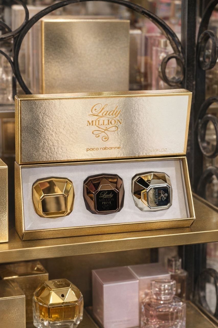 Paco Rabanne Lady Million 3 - Piece Miniature Gift Set - Timavie
