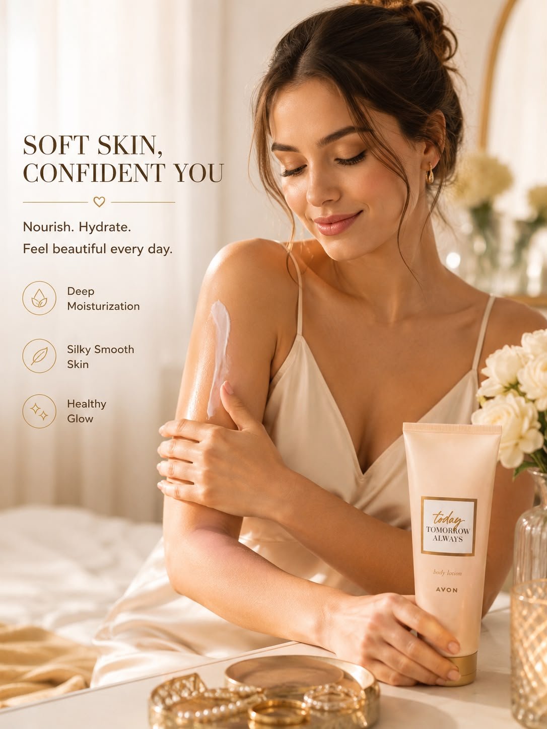 Avon Today Tomorrow Always – Limited Offer Set | EDP + Body Lotion + Free Accessories - Timavie