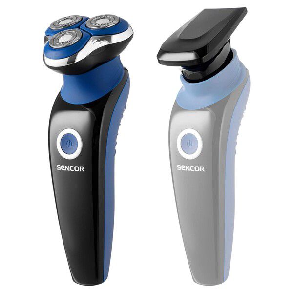 Sencor SMS 5520BL Men’s Electric Shaver – 3 - Head Rotary with Hair Trimmer - Timavie