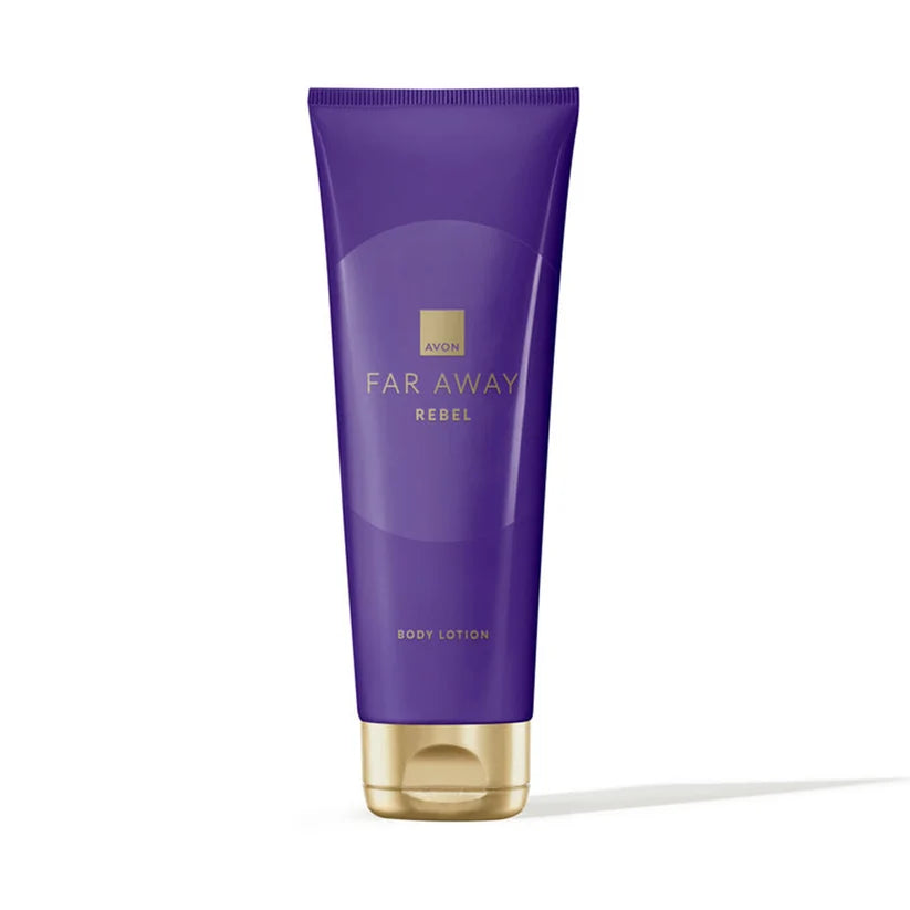 Avon Far Away Rebel Body Lotion 125ml – Purple & Gold Tube