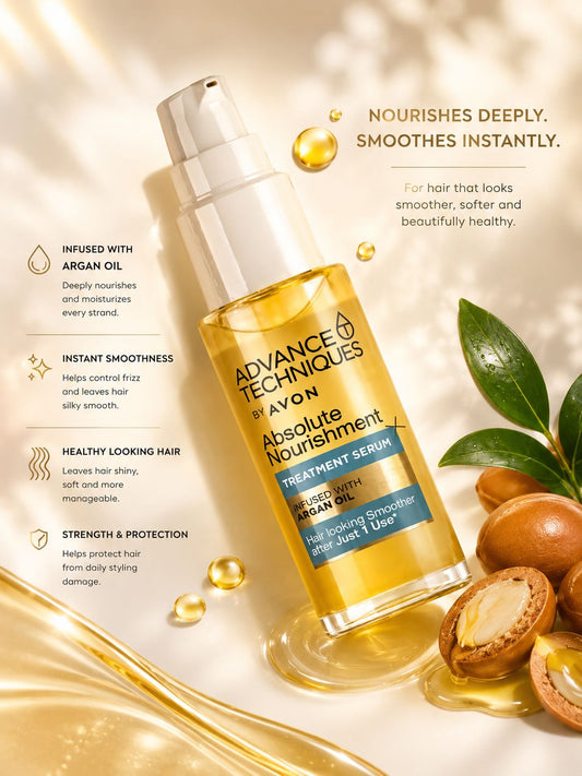 Avon Advance Techniques Absolute Nourishment Treatment Hair Serum 30ml - Timavie