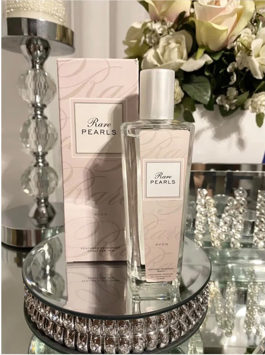 Avon Rare Pearls Perfumed Deodorant Spray 75ml – Soft Floral Freshness - Timavie