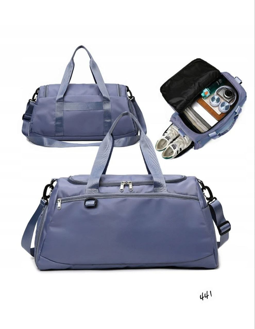 Multi - Functional Travel Duffel Bag with Shoe Compartment - Model 441 - Timavie