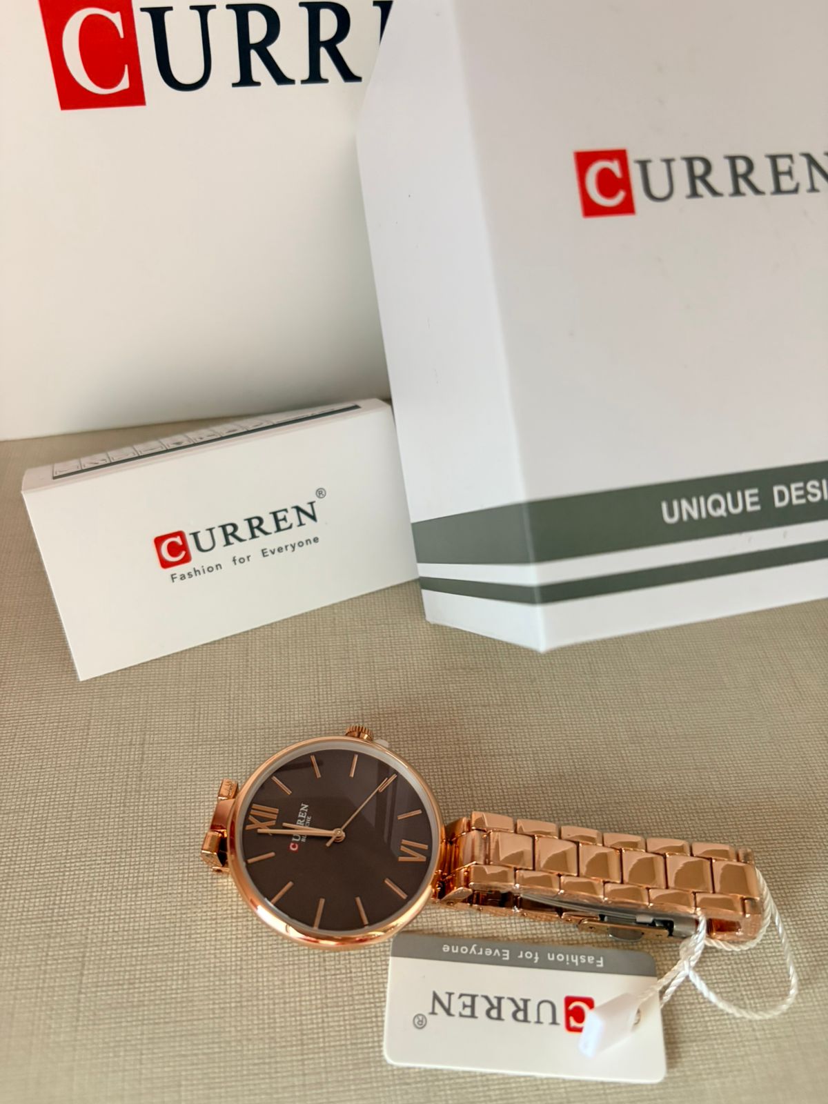 Curren Women's Watch – Purple Dial Silver Stainless Steel Bracelet - Timavie