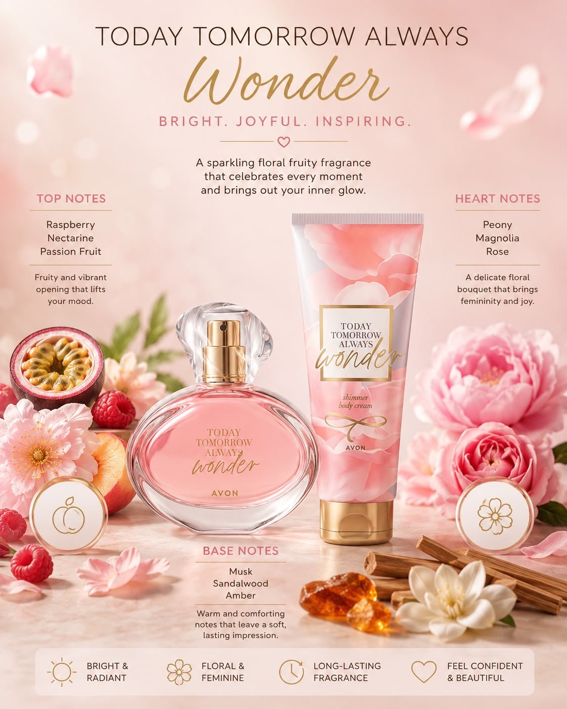 Avon Today Tomorrow Always Wonder – Limited Offer | EDP + Shimmer Body Cream + Free Jewelry Set - Timavie