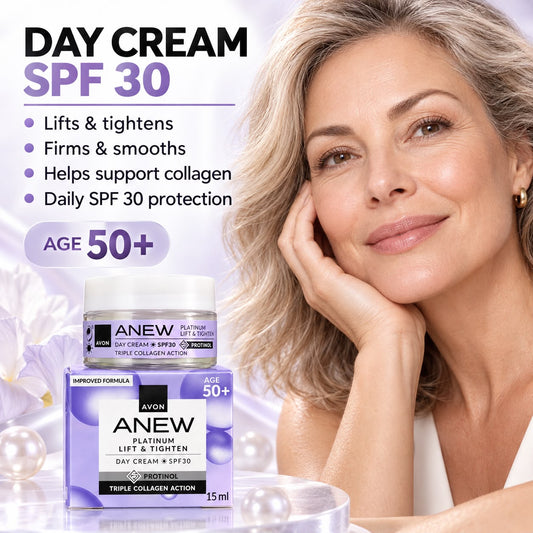 Avon Anew Platinum Lift & Tighten Day & Night Cream Set, 2 x 15ml - Timavie