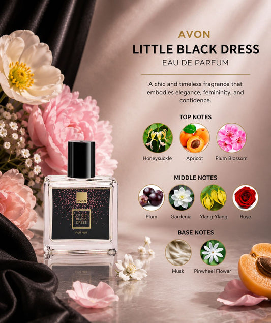Avon Little Black Dress Eau de Parfum 30ml – Elegant Floral Fragrance for Women - Timavie