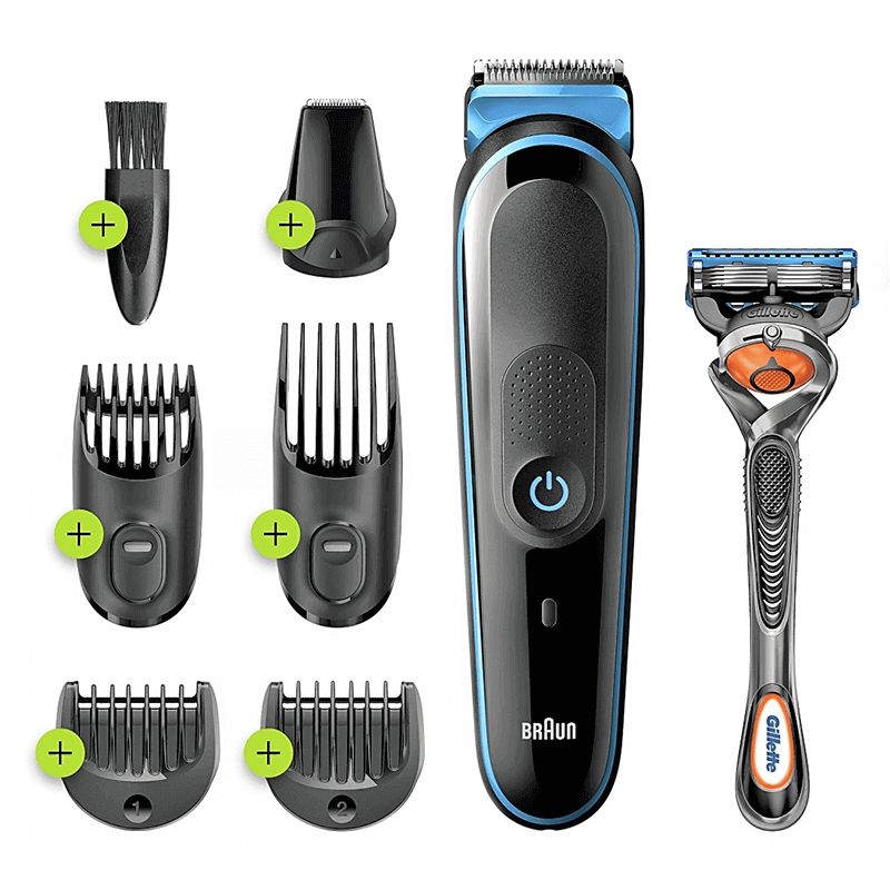 Braun MGK5245 All - In - One Trimmer 5 – 7 - in - 1 Grooming Kit with Gillette Razor - Timavie