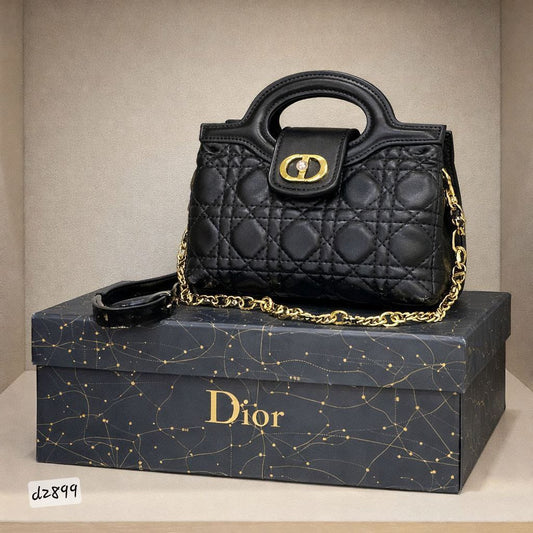 Dior Style Quilted Mini Handbag with Chain Strap - Timavie