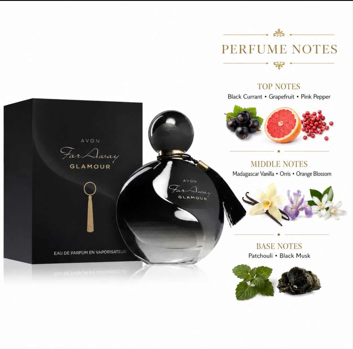 Avon Far Away Glamour Eau de Parfum 50ml + Roll-On Anti-Perspirant Set