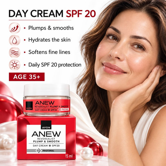 Avon Anew Reversalist Plump & Smooth Day & Night Cream Set, 2 x 15ml - Timavie