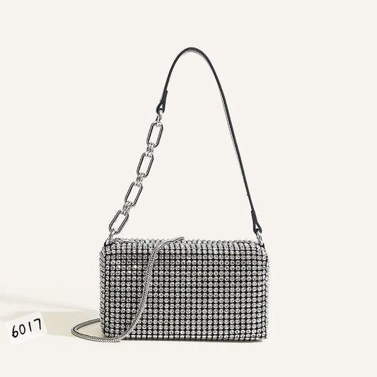 Crystal Rhinestone Shoulder Bag – Sparkling Evening Clutch