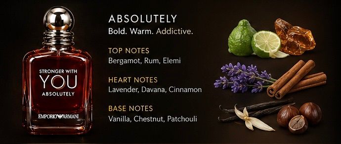Stronger With You Absolutely – Bold, Warm, Addictive – Bergamot, Rum, Vanilla