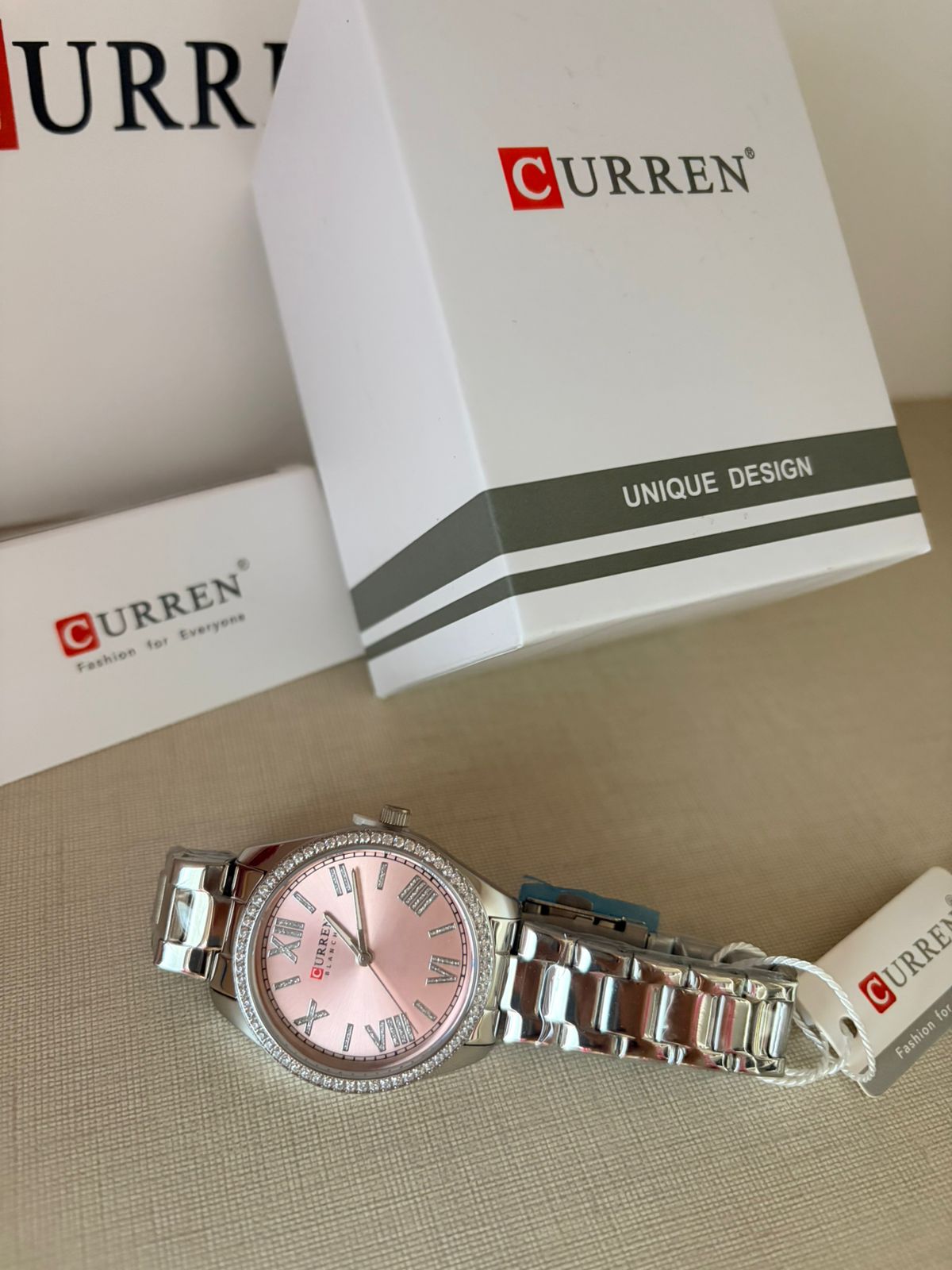 Curren Women's Watch – Green Dial Silver Mesh Bracelet - Timavie