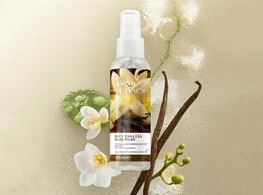 Avon soft vanilla body mist 100ml - Avon by Tima