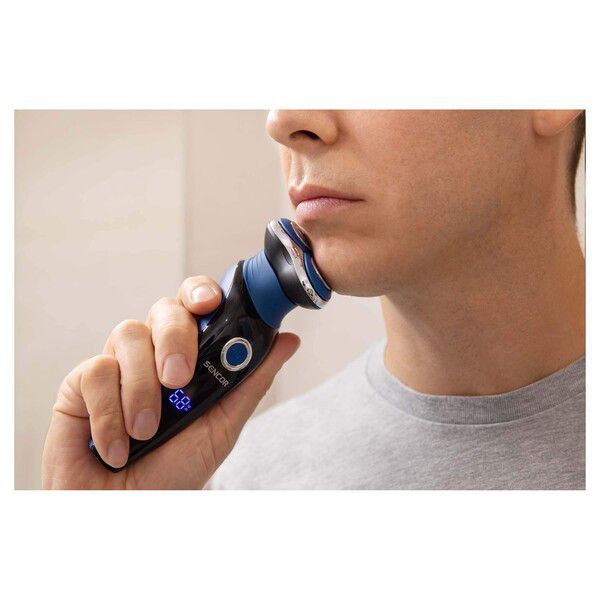 Sencor SMS 5520BL Men’s Electric Shaver – 3 - Head Rotary with Hair Trimmer - Timavie