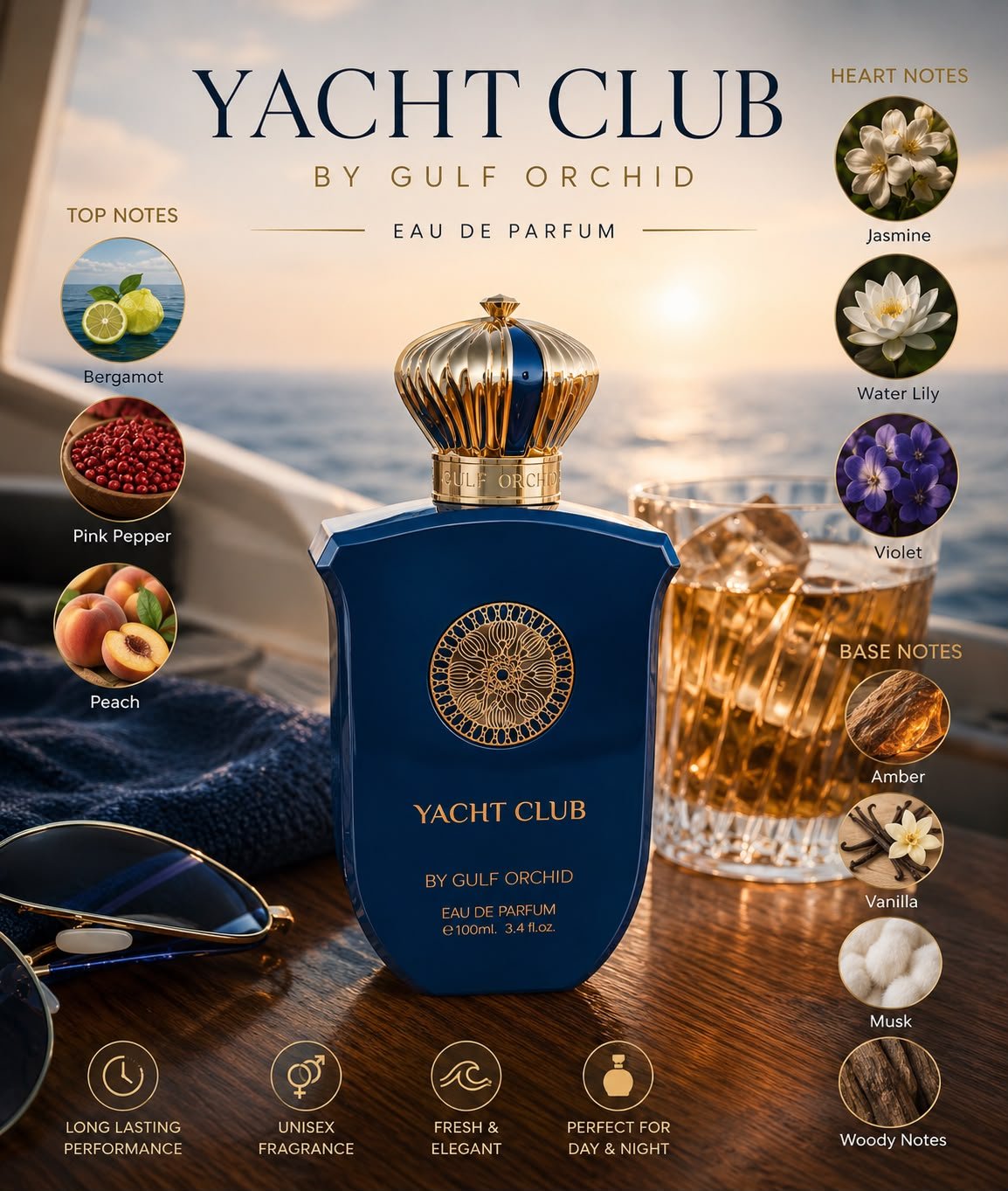 Gulf Orchid Yacht Club Eau de Parfum 100ml - Timavie