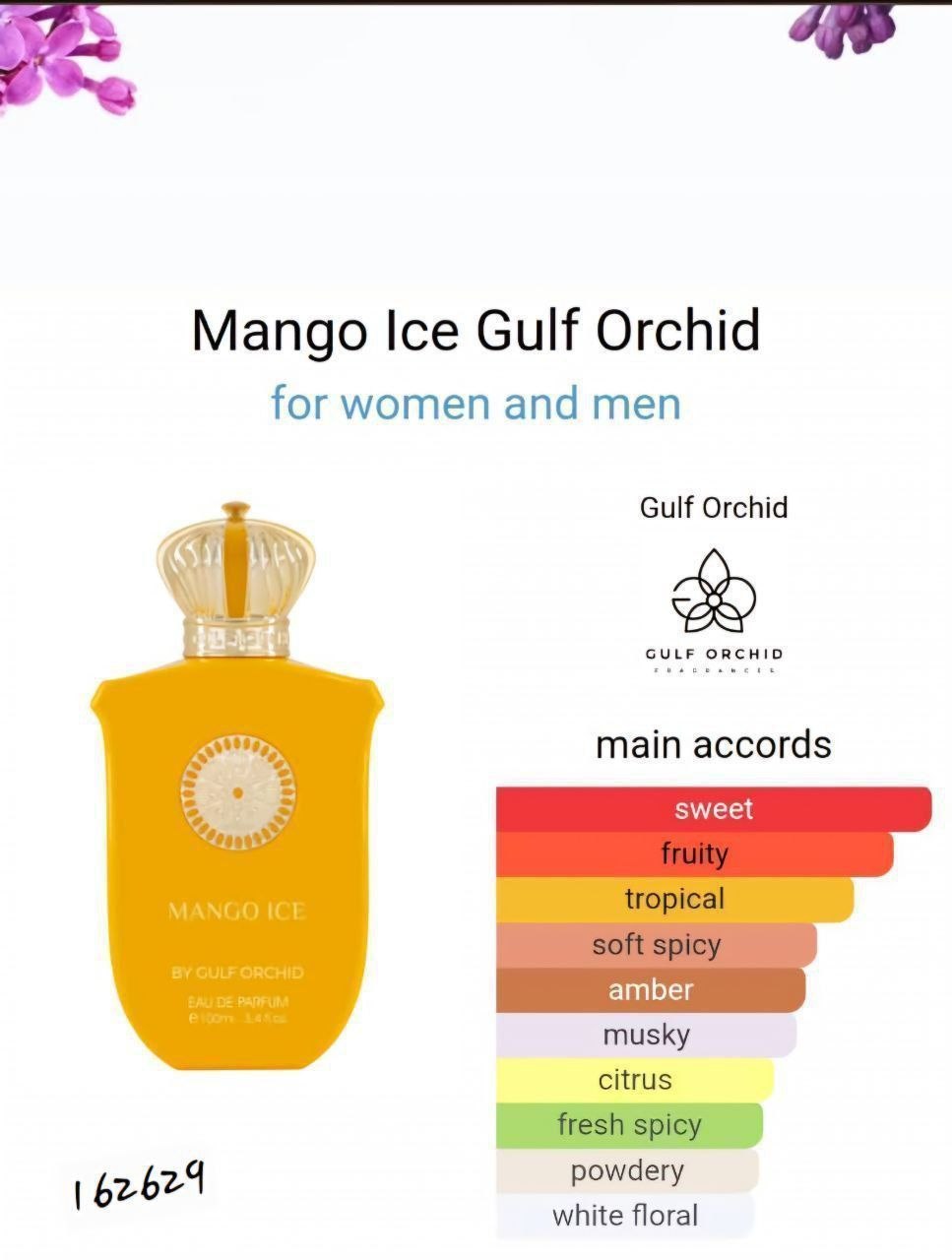Gulf Orchid Mango Ice Eau de Parfum 100ml – Tropical Unisex Fragrance