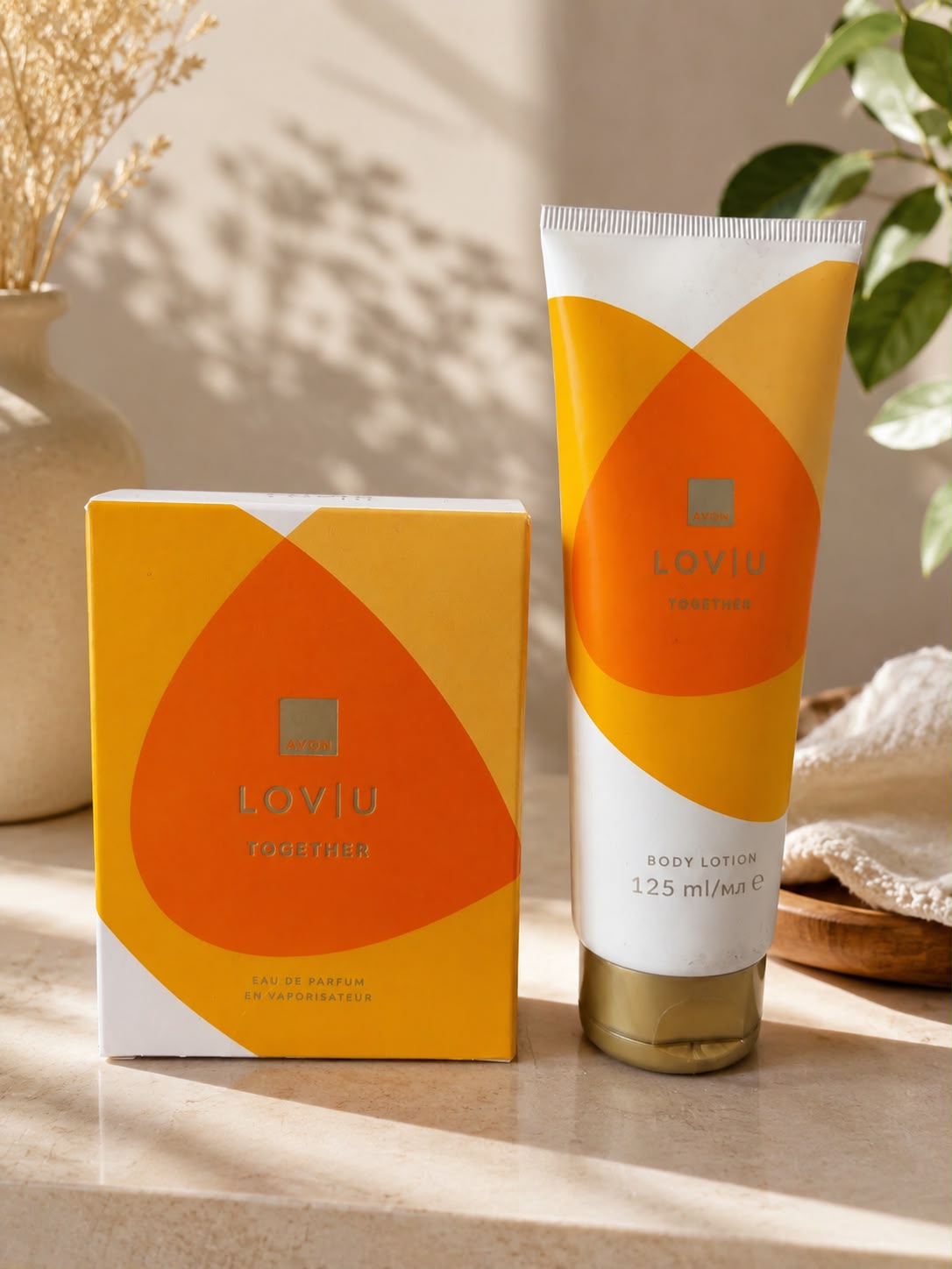 Avon Loviu Together EDP box and Body Lotion 125ml set