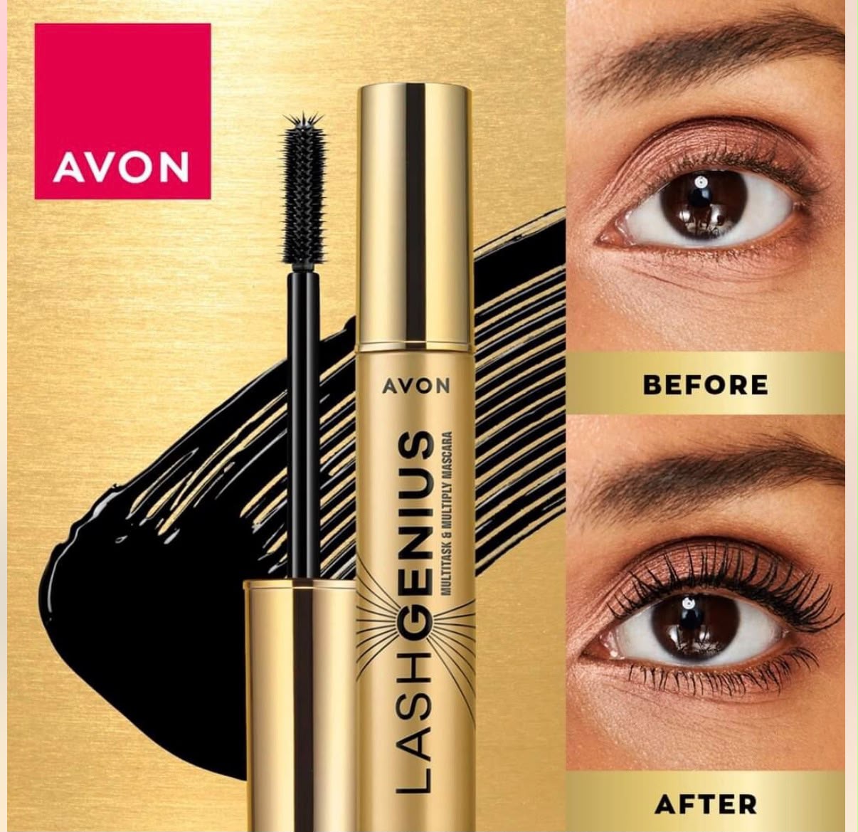 Avon LashGenius Mascara before and after results