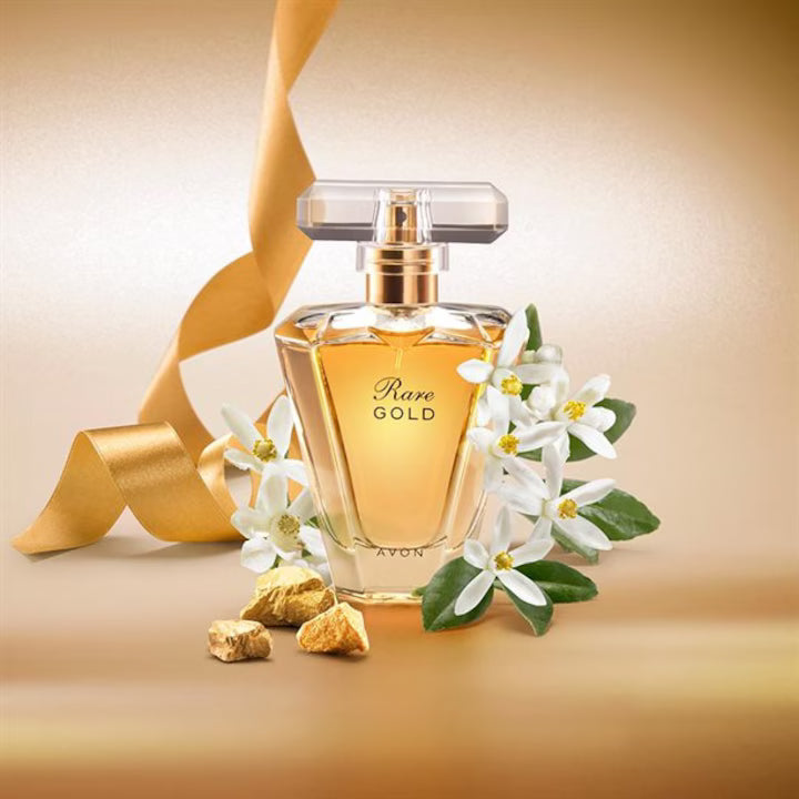 Avon Rare Gold 50ml luxury perfume bottle